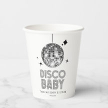 Silver Disco Ball "Disco Baby" Babydusche
