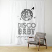 Silver Disco Ball "Disco Baby" Babydusche Wandteppich (Beispiel)