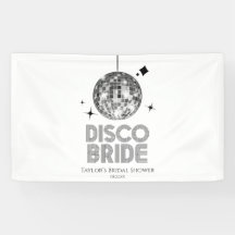 Silver Disco Ball Disco Bridge Brautparty