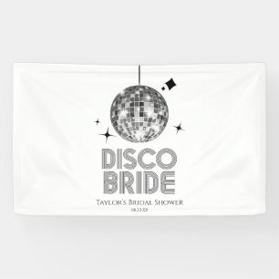 Silver Disco Ball Disco Bridge Brautparty Banner