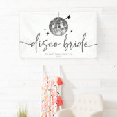 Silver Disco Ball Disco Bridge Brautparty Banner (Insitu)