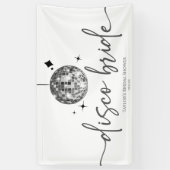 Silver Disco Ball Disco Bridge Brautparty Banner (Vertikal)