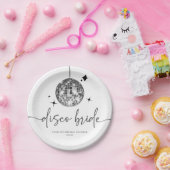 Silver Disco Ball Disco Bridge Brautparty Pappteller (Party)