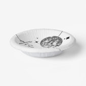 Silver Disco Ball Disco Bridge Brautparty Pappteller (Gewinkelt)