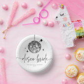 Silver Disco Ball Disco Bridge Brautparty Pappteller (Party)