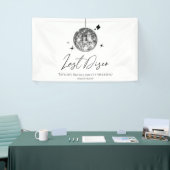 Silver Disco Ball Last Disco Junggeselinnen-Abschi Banner (Messeveranstaltung)