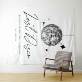 Silver Disco Ball Last Disco Junggeselinnen-Abschi Wandteppich (Beispiel (Horizontal))