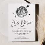 Silver Disco Ball Let's Disco Geburtstagsparty Einladung<br><div class="desc">Dies ist ein Silver Disco Ball Let's Disco Geburtstagsparty Einladung!</div>