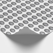 Silver Disco-Ball-Muster Geschenkpapier (Ecke)