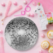 Silver Disco Ball Party Glamour Pappteller (Party)