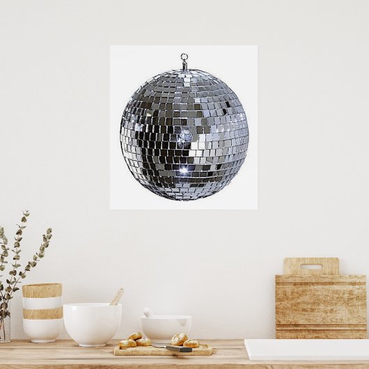 Silver Disco Ball Poster (Küche)