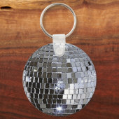 Silver Disco Ball Schlüsselanhänger (Vorderseite)