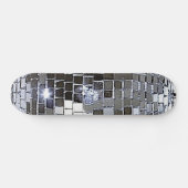 Silver Disco Ball Skateboard (Horizontal)