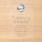 Silver Disco Ball Sparkone Brautparty Acryleinladungen (Vorderseite)