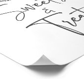 Silver Disco Ball Süßigkeiten und Leckereien Party Poster (Ecke)