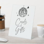 Silver Disco Ball Unterschrift Karte und Geschenks Sockelschild (In SItu)