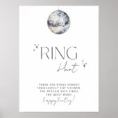 Silver Disco Brautparty Runde Spiel Poster (Vorne)