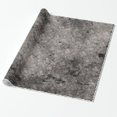 Silver Distressed Goth Damask Wrapping Paper Geschenkpapier (Ungerollt)