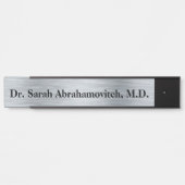 Silver Doctor's Office Door Sign Türschild (Vorderseite )