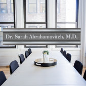 Silver Doctor's Office Door Sign Türschild