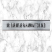 Silver Doctor's Office Door Sign Türschild