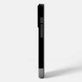 Silver Dog Paw auf schwarzem Hintergrund Case-Mate iPhone Hülle (Rückseite / Links)