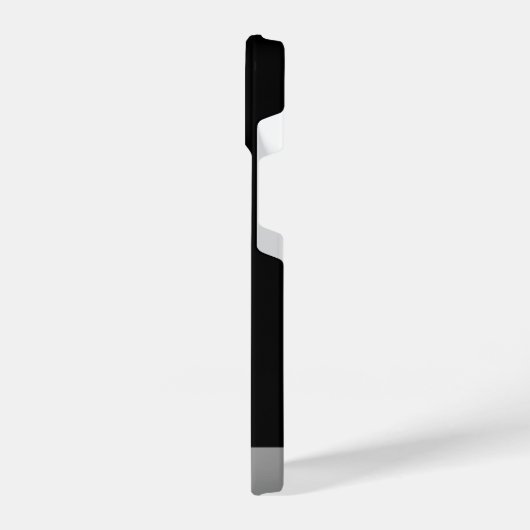 Silver Dog Paw auf schwarzem Hintergrund iPhone Hülle (Linke Seite)