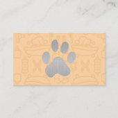 Silver Dog Paw Visitenkarte (Vorderseite)