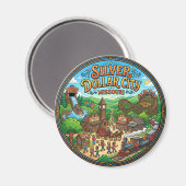 Silver Dollar City, Branson Missouri Magnet (Vorderseite/Rückseite)