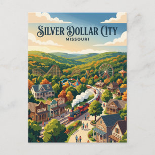 Silver Dollar City, Missouri Postkarte