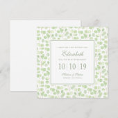 Silver Dollar Eucalyptus & Branchen - Bridesmaid Einladung (Vorne/Hinten)