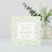 Silver Dollar Eucalyptus & Branchen - Bridesmaid Einladung (Stehend Vorderseite)
