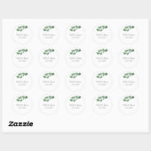 Silver Dollar Eucalyptus Wedding Stickers (Blatt)