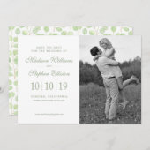 Silver Dollar Eukalyptus & Branches - Rett des Dat Save The Date (Vorne/Hinten)