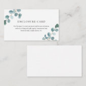 Silver Dollar Eukalyptus-Einschließungskarte Begleitkarte (Vorne/Hinten)