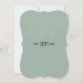 Silver Dollar Eukalyptus Wedding Einladungen (Rückseite)