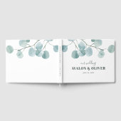 Silver Dollar Eukalyptus Wedding Gästebuch (Voll)
