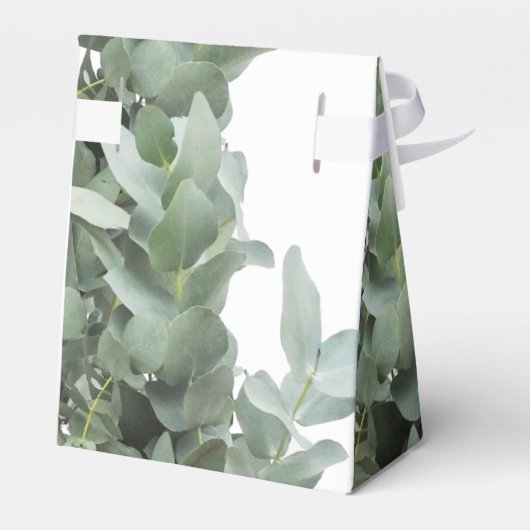 Silver Dollar Eukalyptus Wedding Geschenkschachtel (Rückseite)