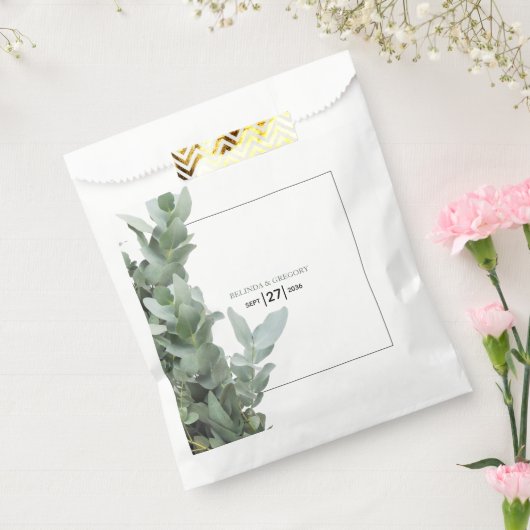 Silver Dollar Eukalyptus Wedding Geschenktütchen (Versiegelt)