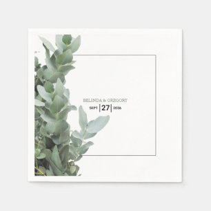 Silver Dollar Eukalyptus Wedding Serviette