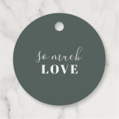 Silver Dollar Eukalyptus Wedding Vielen Dank Geschenkanhänger (Rückseite)