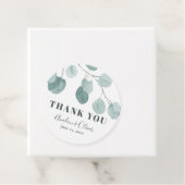 Silver Dollar Eukalyptus Wedding Vielen Dank Geschenkanhänger (Beispiel)