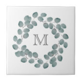 Silver Dollar Eukalyptus Wreath Fliese (Vorderseite)