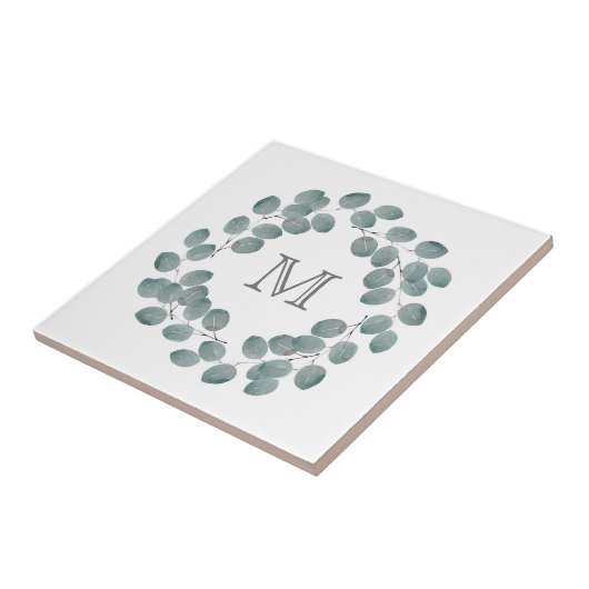 Silver Dollar Eukalyptus Wreath Fliese (Seite)