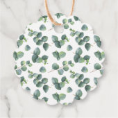 Silver Dollar Eukalyptus Wreath Geschenkanhänger (Rückseite)