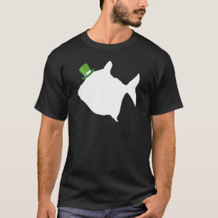 Silver Dollar Fish Leprechaun Irish St Patrick Day T-Shirt