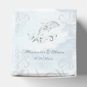 Silver Dolphin Gastgeschenk Hochzeit Box Geschenkschachtel
