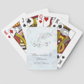 Silver Dolphin Gastgeschenk Hochzeit Card Deck Spielkarten (Rückseite)