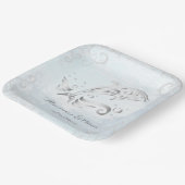 Silver Dolphin Polterabend Papierplatte Pappteller (Gewinkelt)