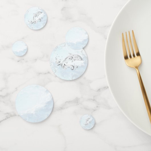 Silver Dolphin Wedding Table Confetti Konfetti (Gruppe)